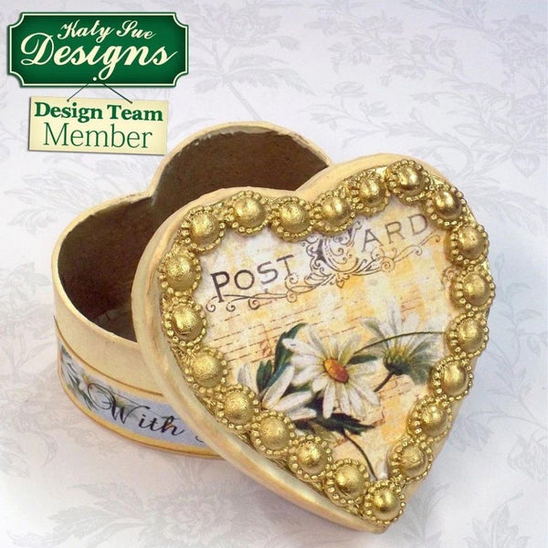 Katy Sue Designs Beaded Pearl Borders Silicone Mould - Katy Sue Designs