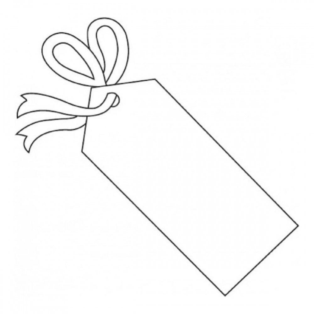Patchwork Cutters GIFT TAG icing sugarcraft cutter