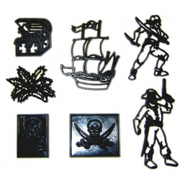 Patchwork Cutters PIRATES 7 pc icing sugarcraft cutter set