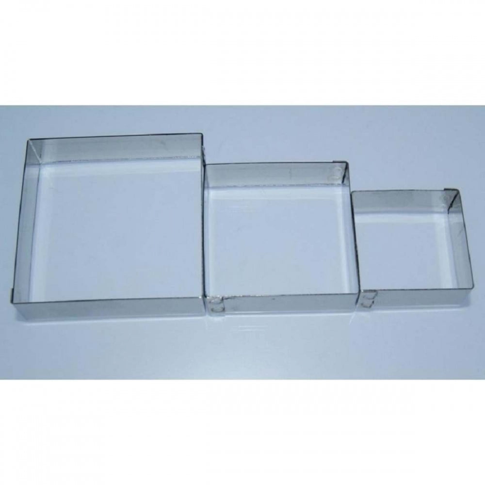 Valley Cutter Company 3 pc LARGE SQUARE stainless steel icing cutter set