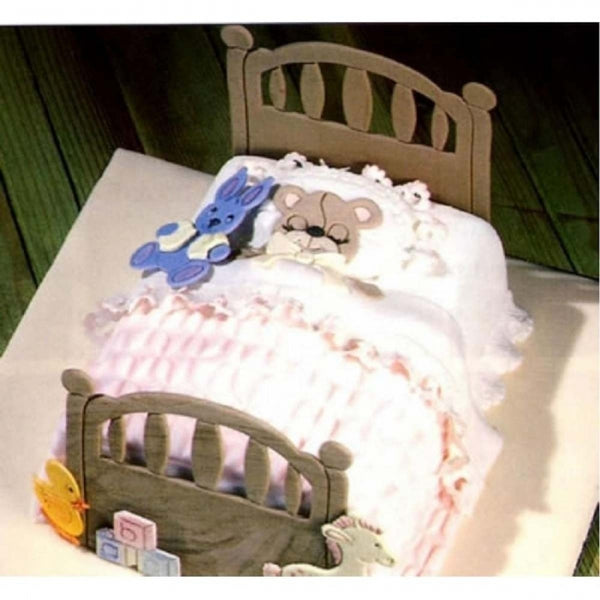 Patchwork Cutters BED HEADBOARD icing sugarcraft cutter