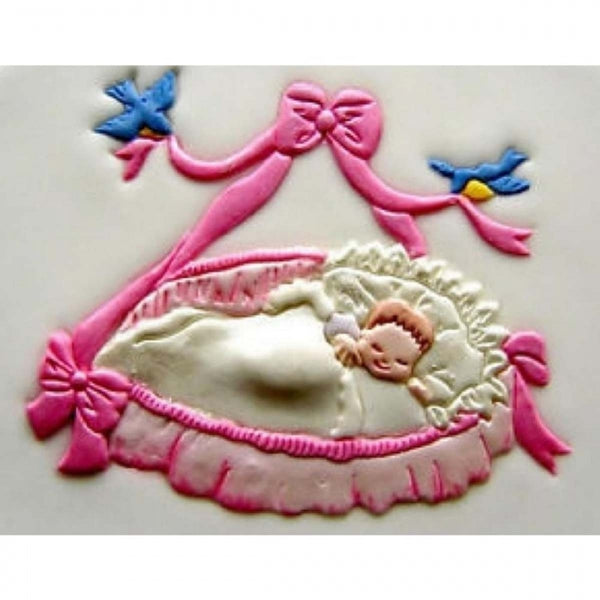 Patchwork Cutters BABY IN BASKET icing sugarcraft cutter