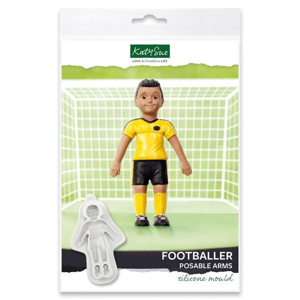 Katy Sue Designs Footballer Posable Arms Silicone Mould - Katy Sue Designs