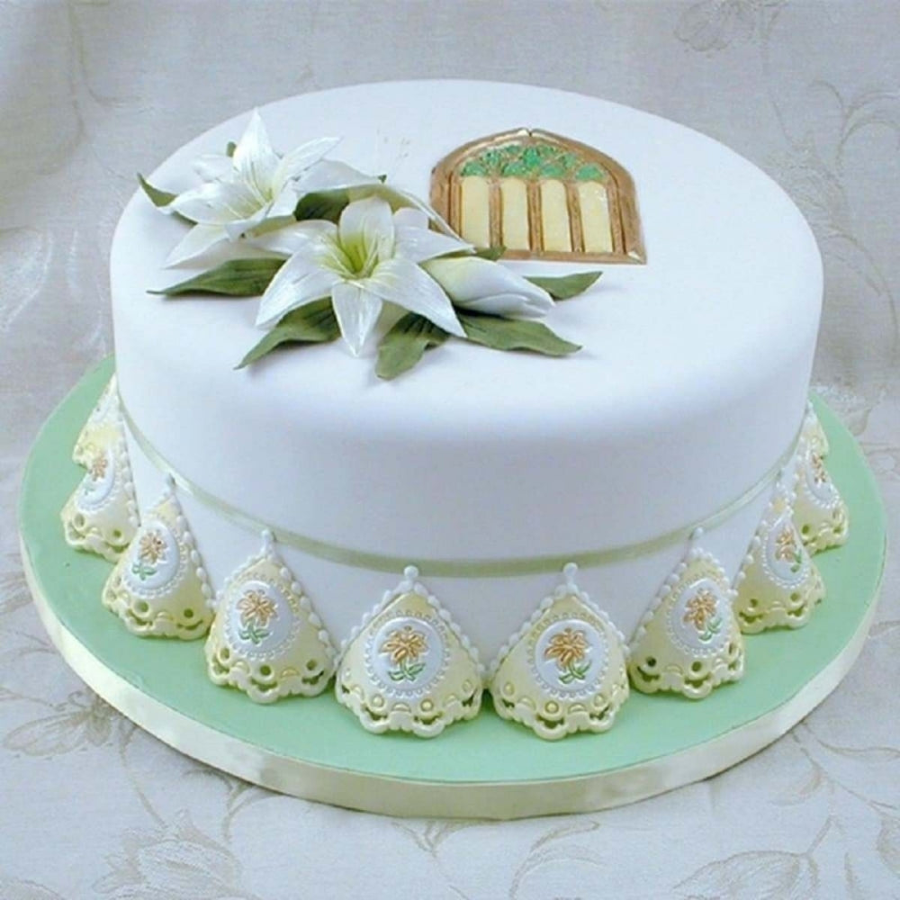 Patchwork Cutters BRODERIE ANGLAISE A - wedding design icing cutter set