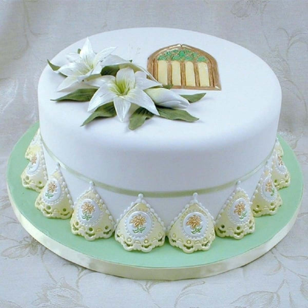Patchwork Cutters BRODERIE ANGLAISE A - wedding design icing cutter set