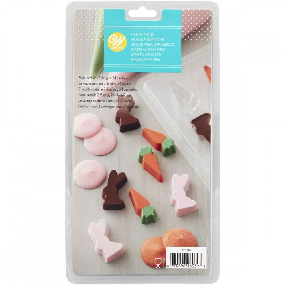Wilton Rabbit And Carrot 24 Cavity Chocolate Mould