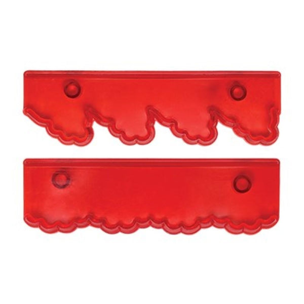 PME Wide Frills F2A & F2B fondant icing 2pc cutter set