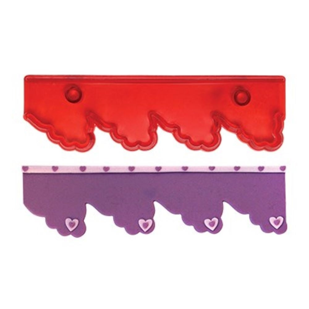 PME Wide Frills F2A & F2B fondant icing 2pc cutter set