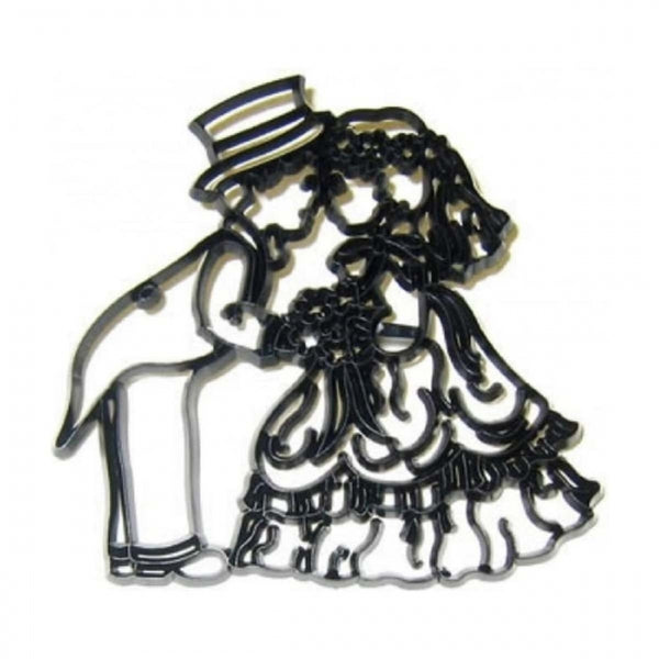 Patchwork Cutters REVERSE BRIDE & GROOM icing sugarcraft cutter