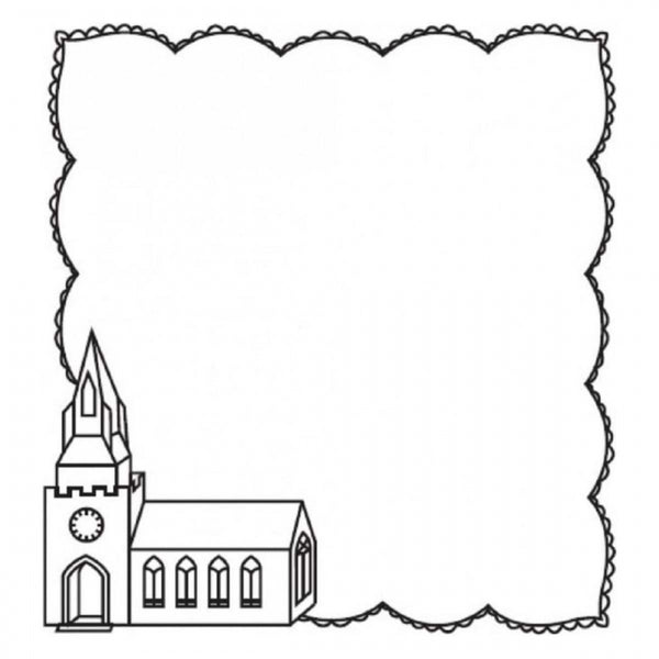 Patchwork Cutters NAME PLACE SETTING B - Church - icing cutter