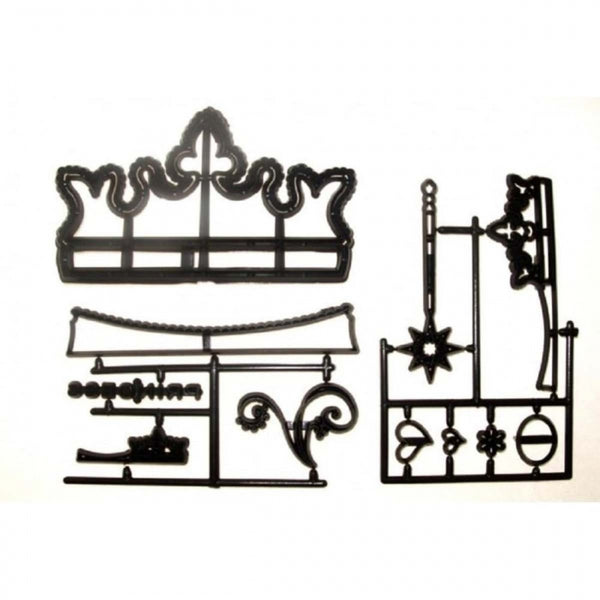 Patchwork Cutters CROWNS & TIARAS 11 pc icing cutter set