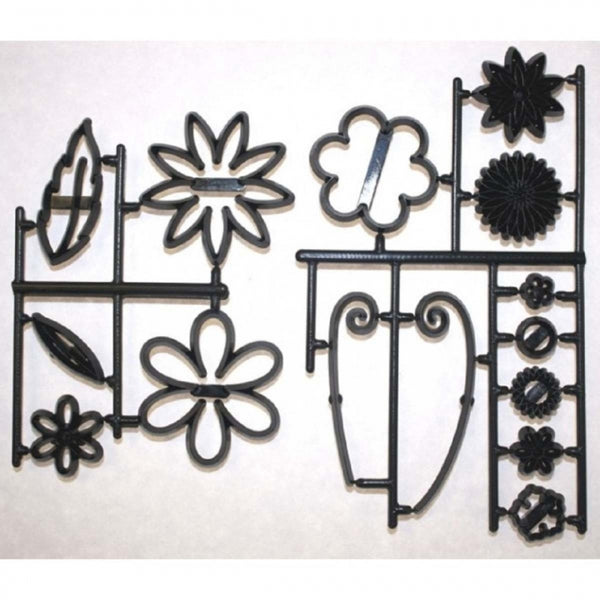 Patchwork Cutters FANTASY FLOWER 15 pc icing flower cutter set