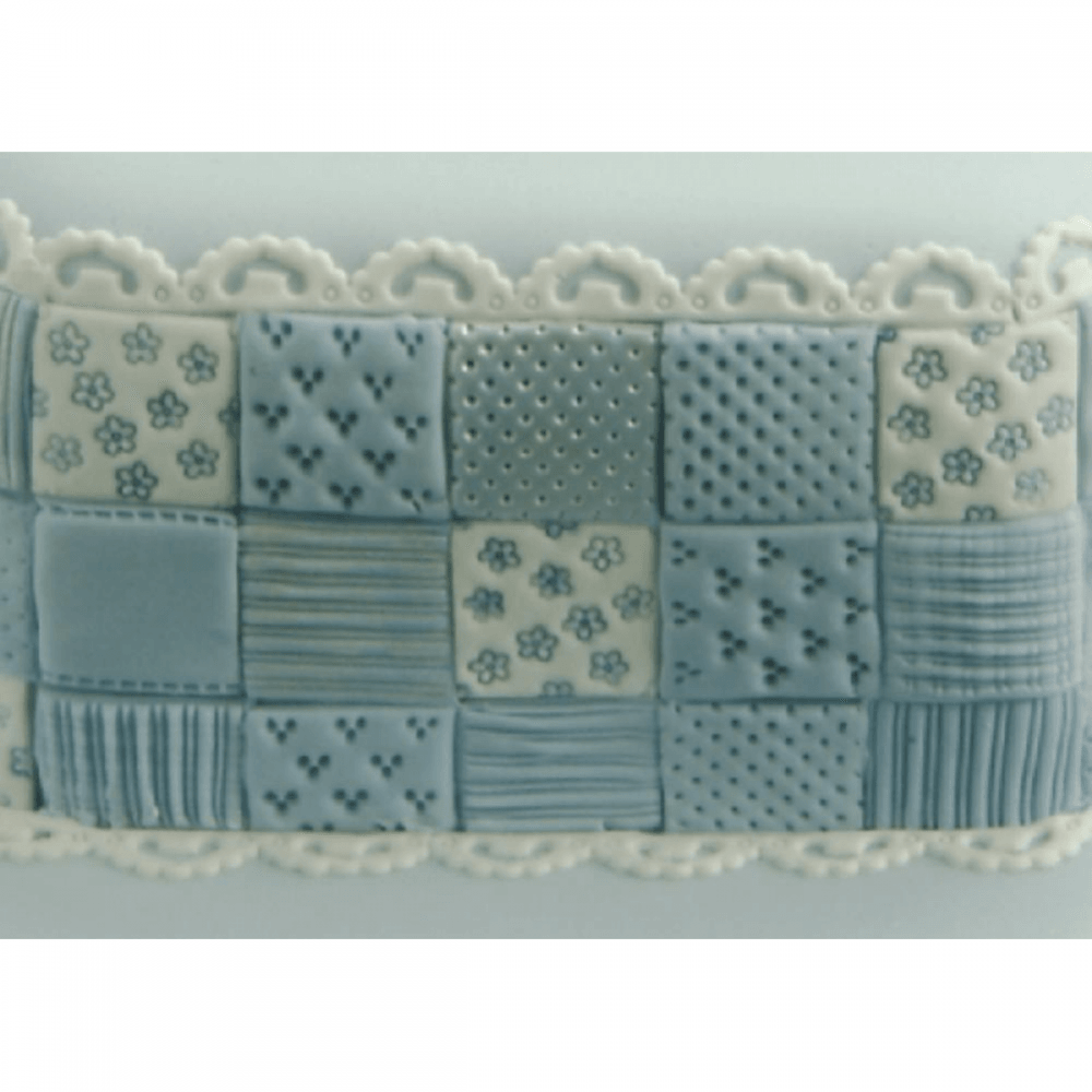 Patchwork Cutters PATCHWORK SQUARES 10 pc icing sugarcraft cutter set
