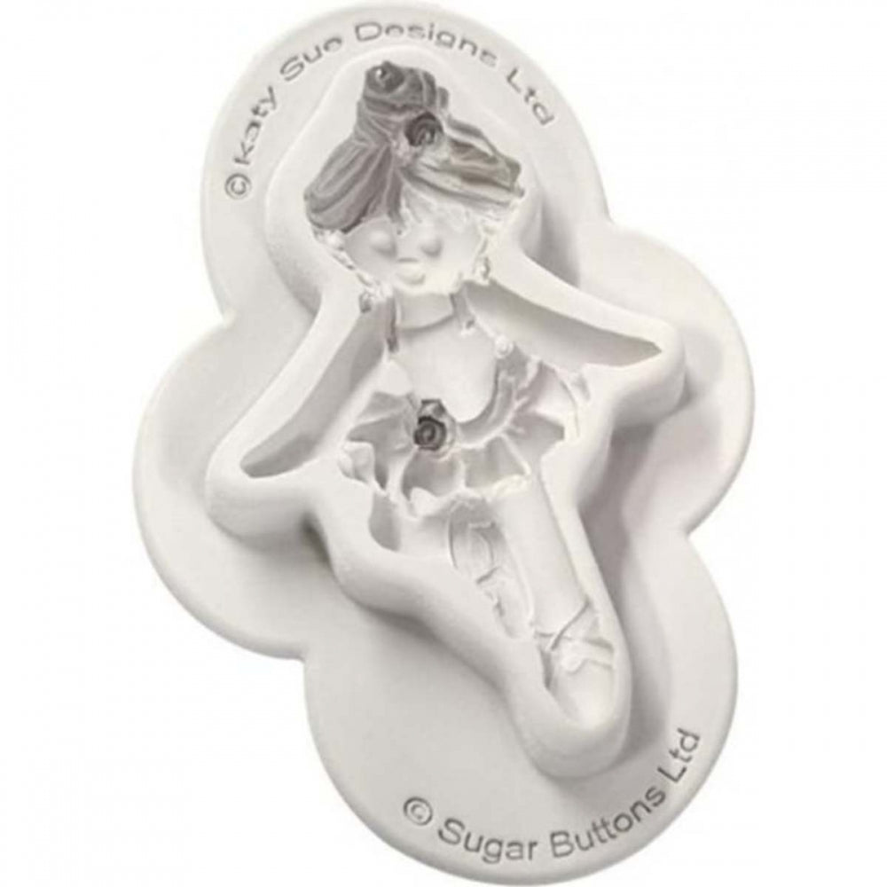 Katy Sue Designs Sugar Buttons BALLERINA silicone mould