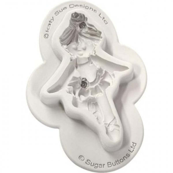 Katy Sue Designs Sugar Buttons BALLERINA silicone mould
