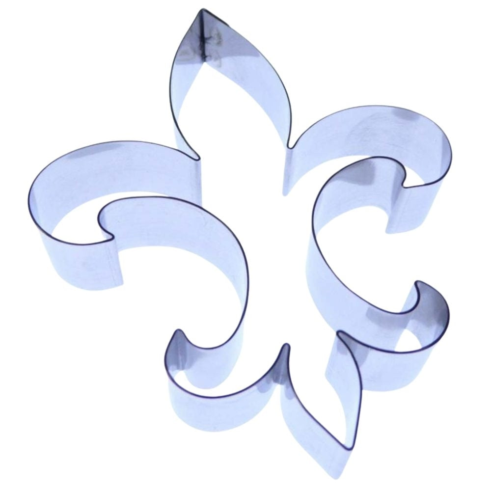 Valley Cutter Company Large 90mm Fleur De Lys Stainless Steel Icing Cutter