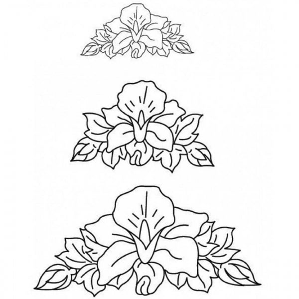 Patchwork Cutters Orchid Garland Icing Flower Cutter Set Of 3