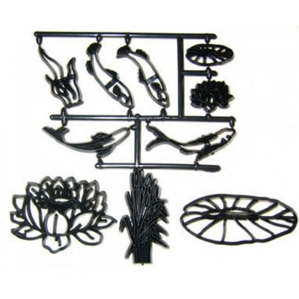Patchwork Cutters Water Lily & Fish Icing Sugarcraft Cutter Set Of 10