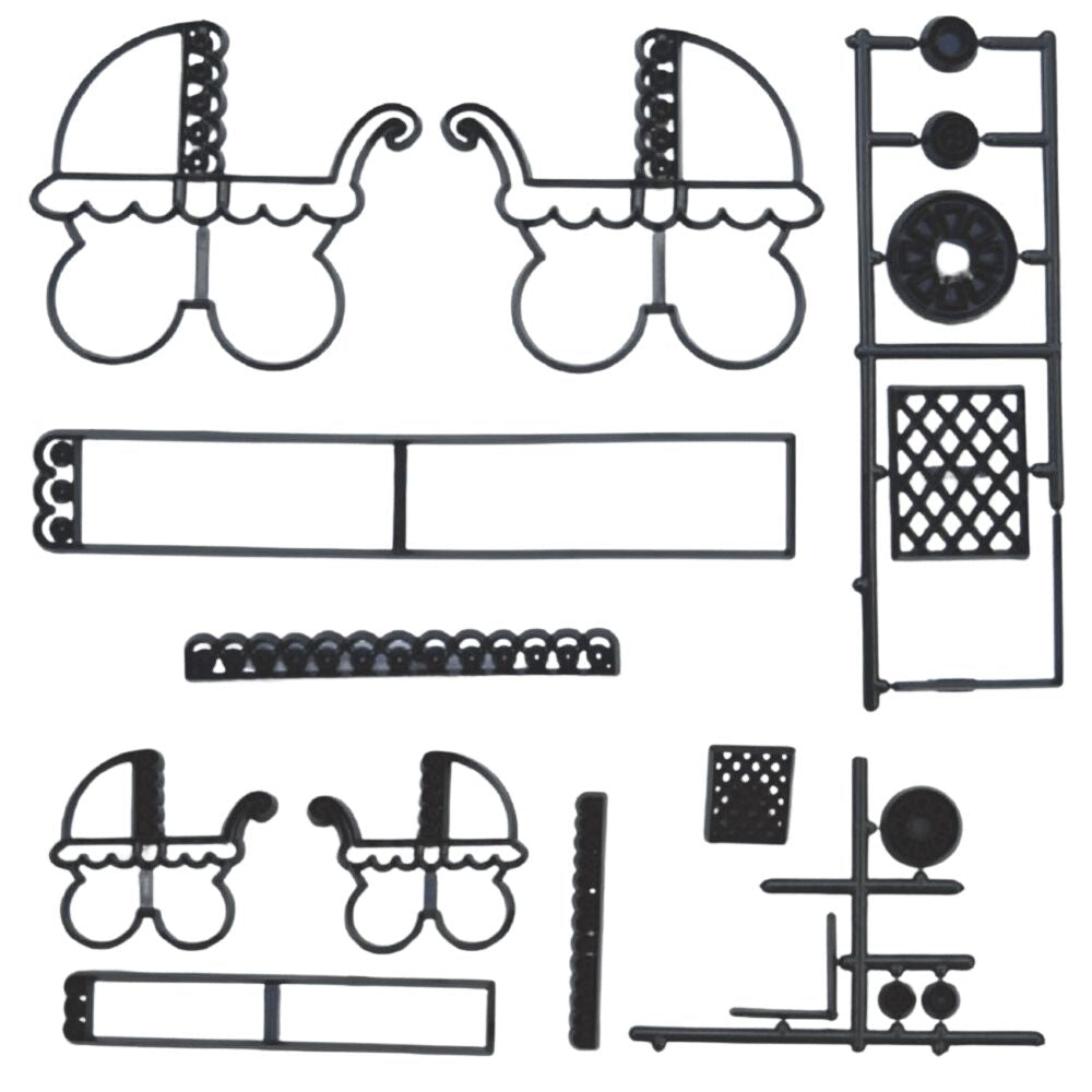 Patchwork Cutters Small Pram Bases Styrofoam Block Set Of 6