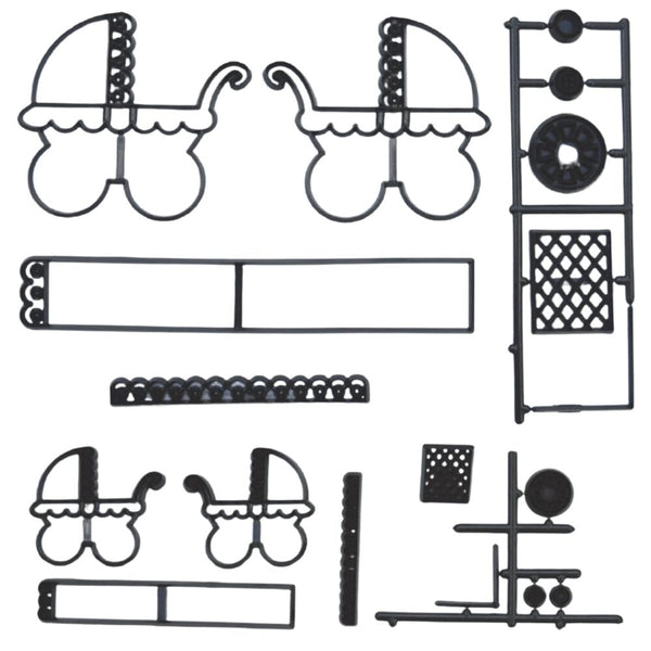 Patchwork Cutters Small Pram Bases Styrofoam Block Set Of 6