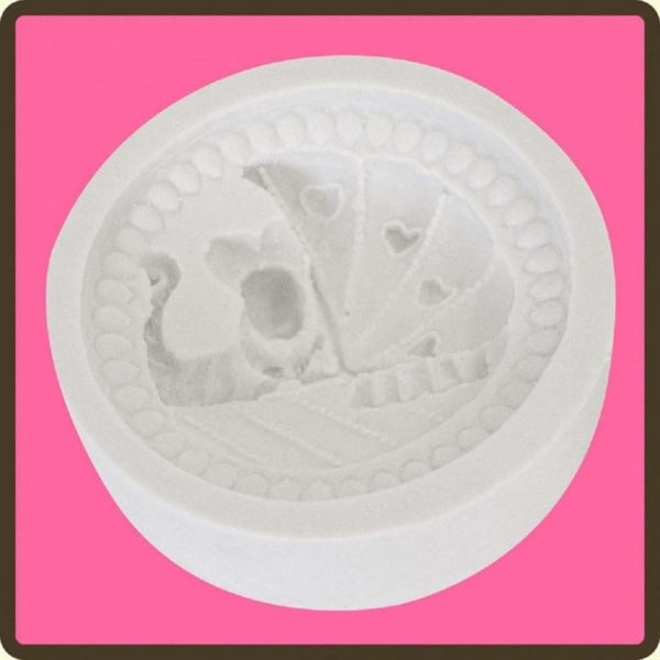 Katy Sue Designs Pram - Baby 2 cupcake silicone sugarcraft mould