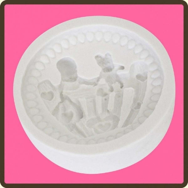 Katy Sue Designs Cot - Baby 1 cupcake silicone sugarcraft mould