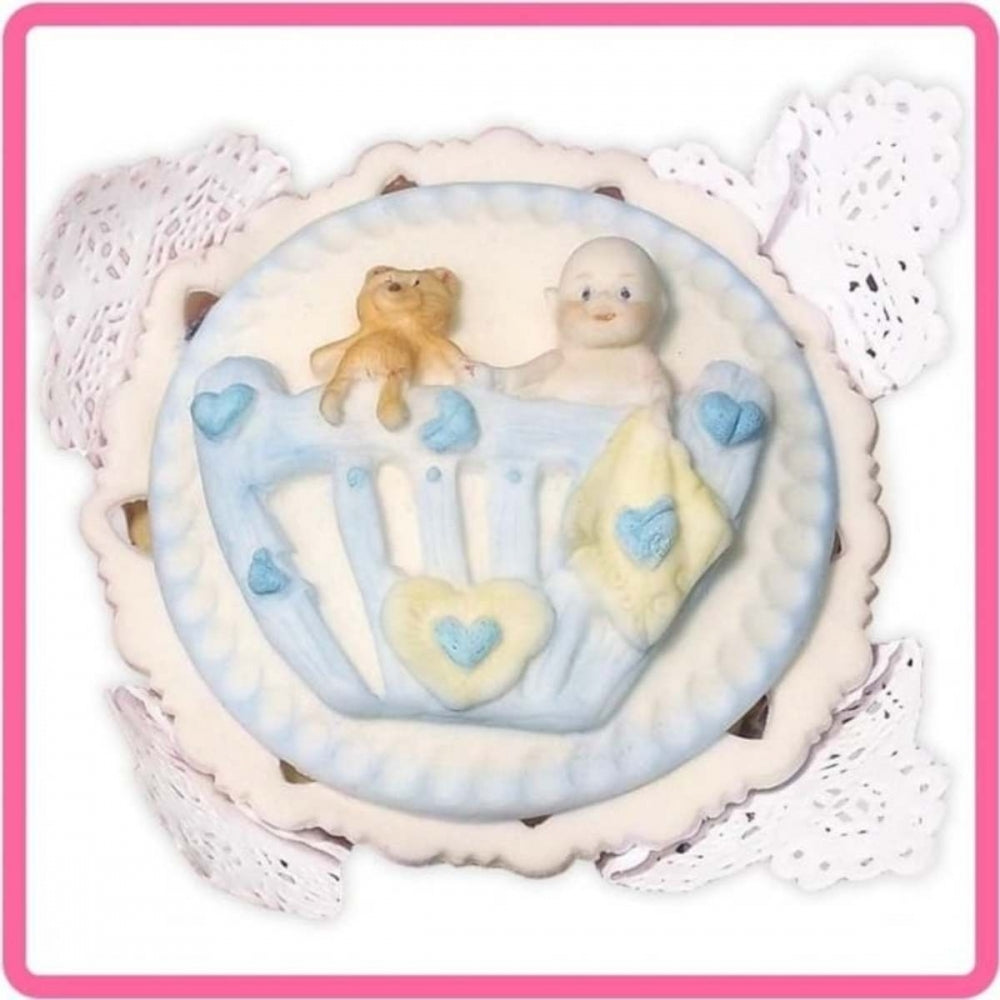 Katy Sue Designs Cot - Baby 1 cupcake silicone sugarcraft mould