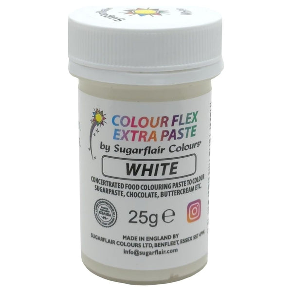 Sugarflair Colour Flex Extra Food Colour Paste 25g - White