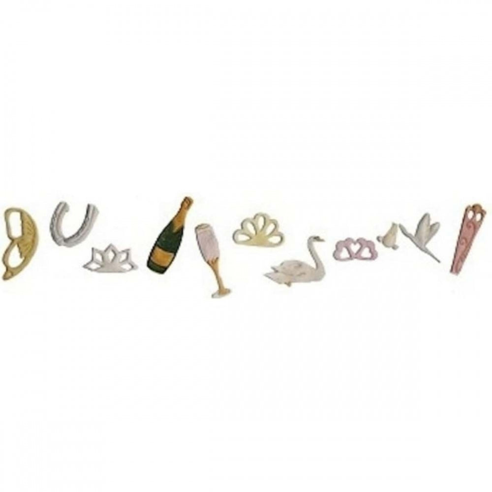 FMM Celebration Tappit icing cutter set - 10 designs