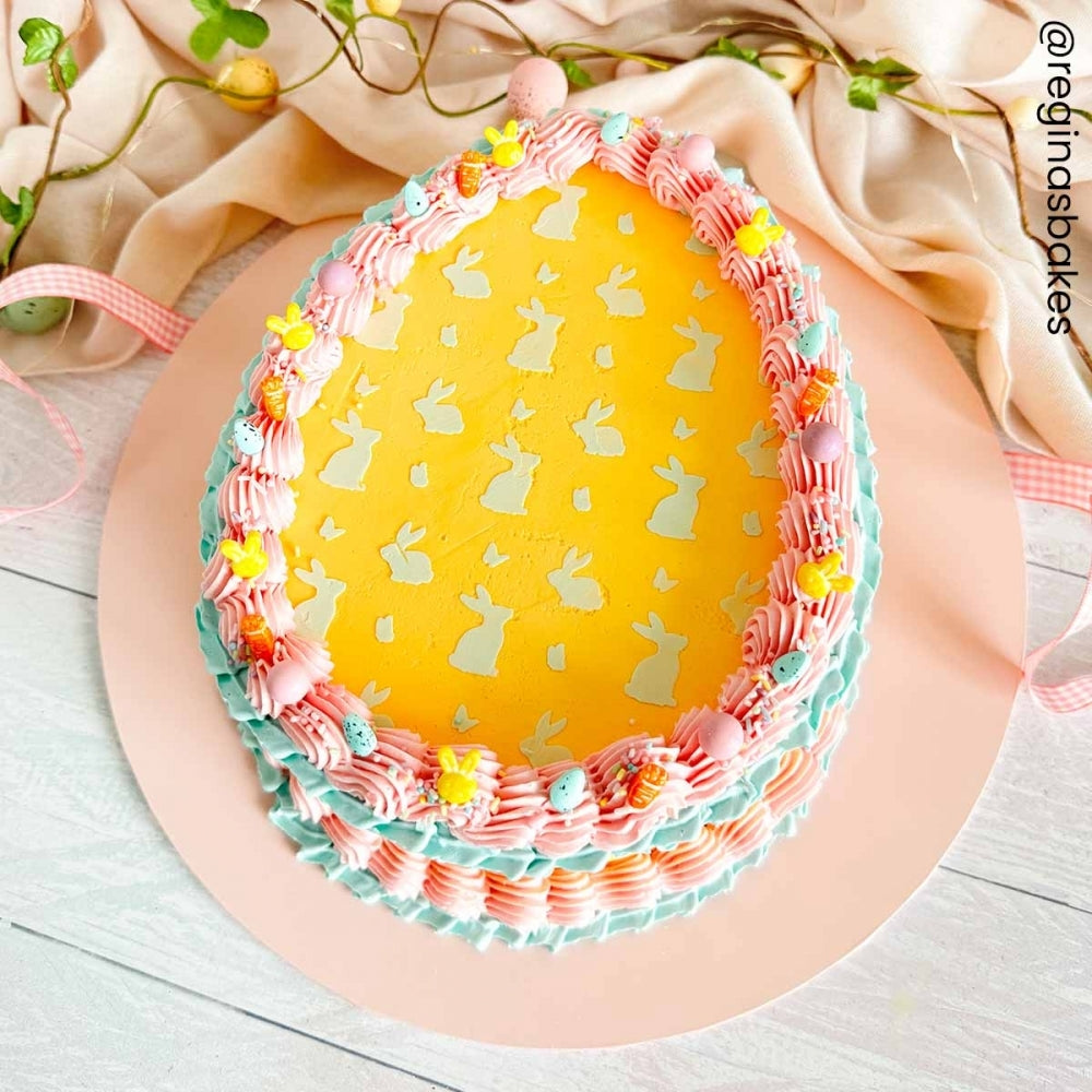Simply Making Easter Bunny Motif Cake Stencil