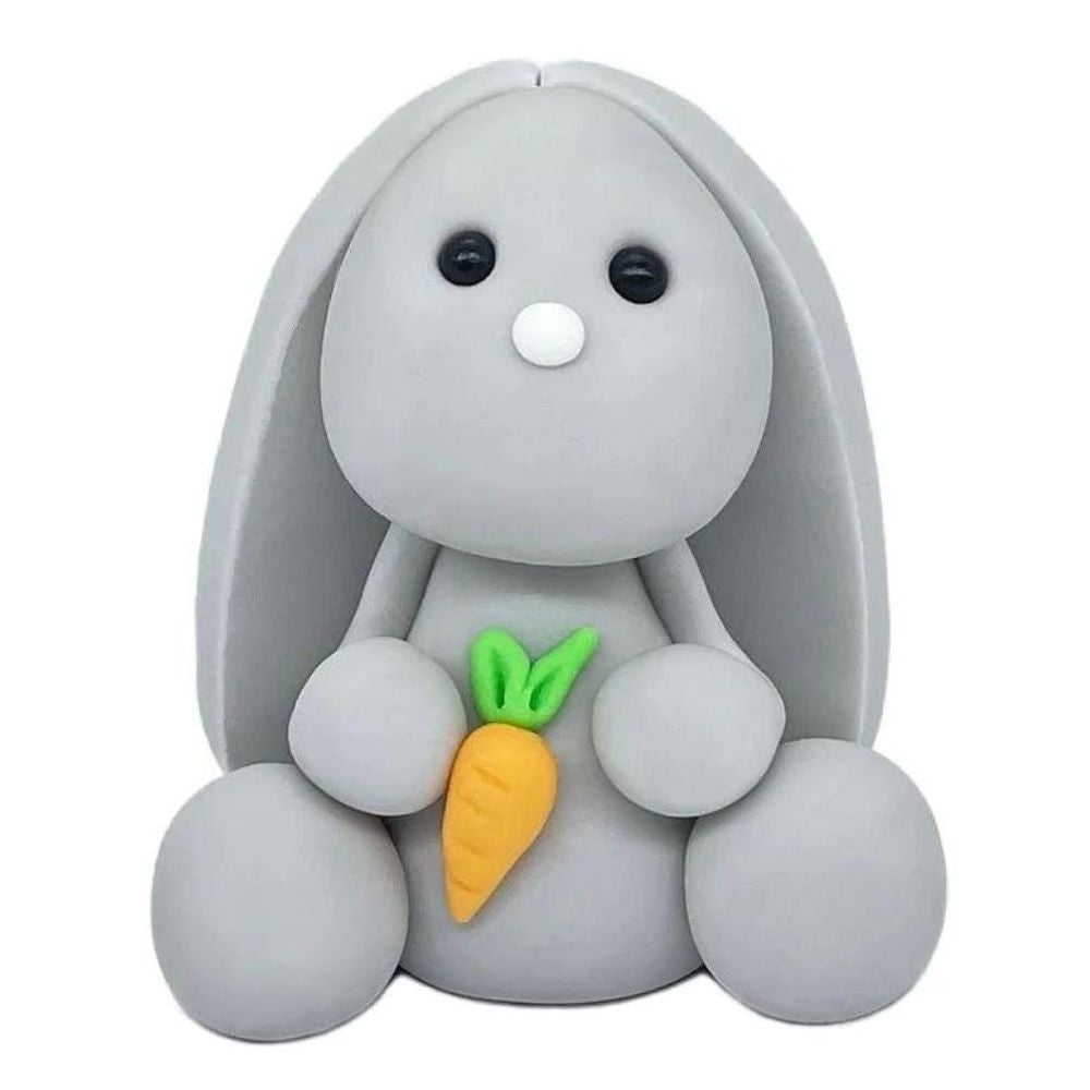JN Cakes EXPIRED - Grey Bunny - Edible Cake Topper [APRIL 2026]