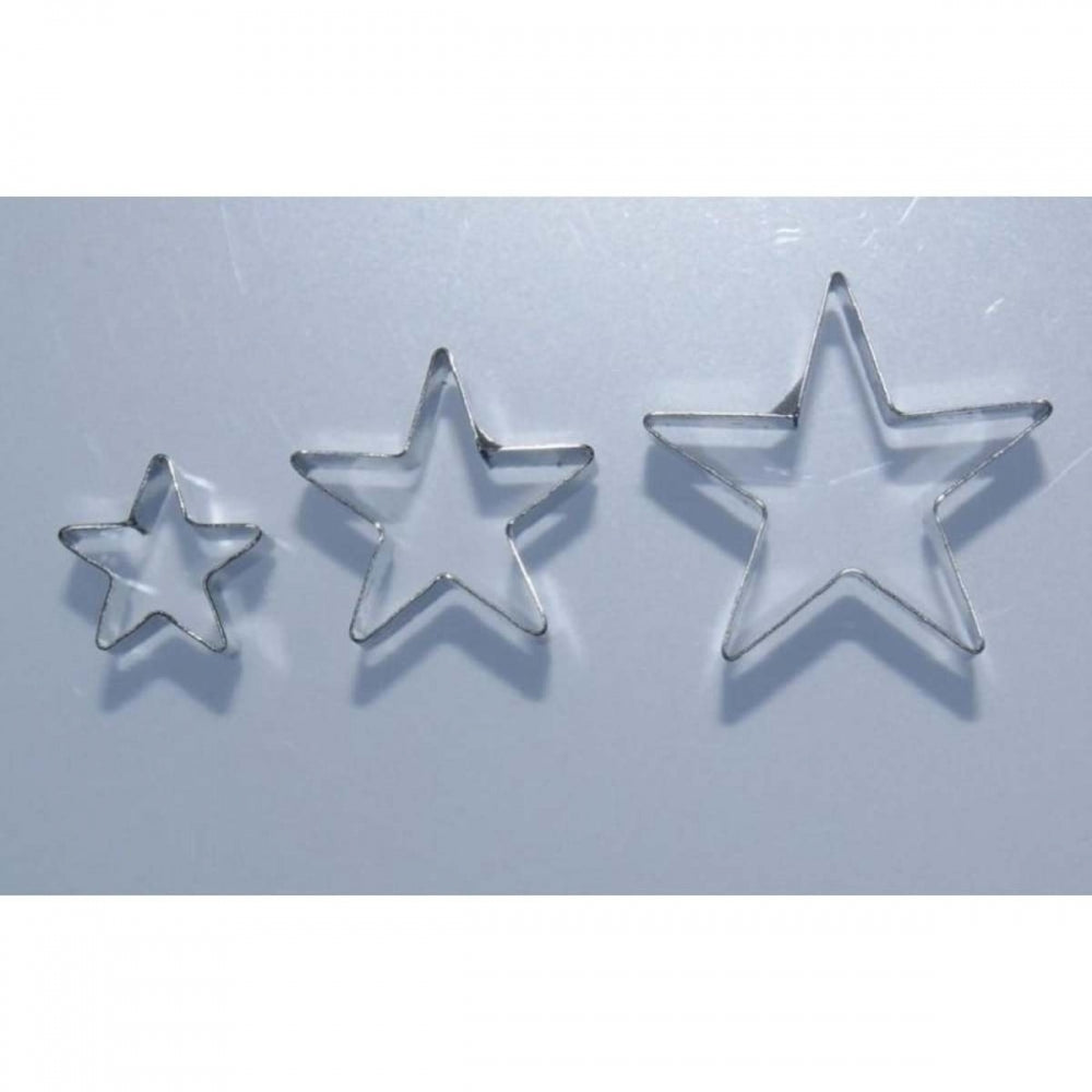 Valley Cutter Company 3 pc SMALL STAR stainless steel icing cutter set