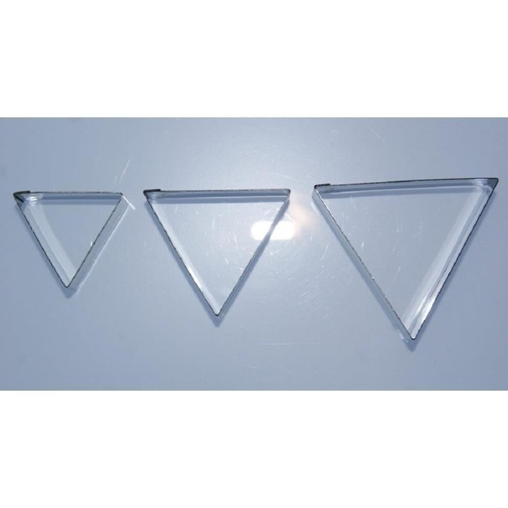 Valley Cutter Company 3 pc SMALL TRIANGLE stainless steel icing cutter set