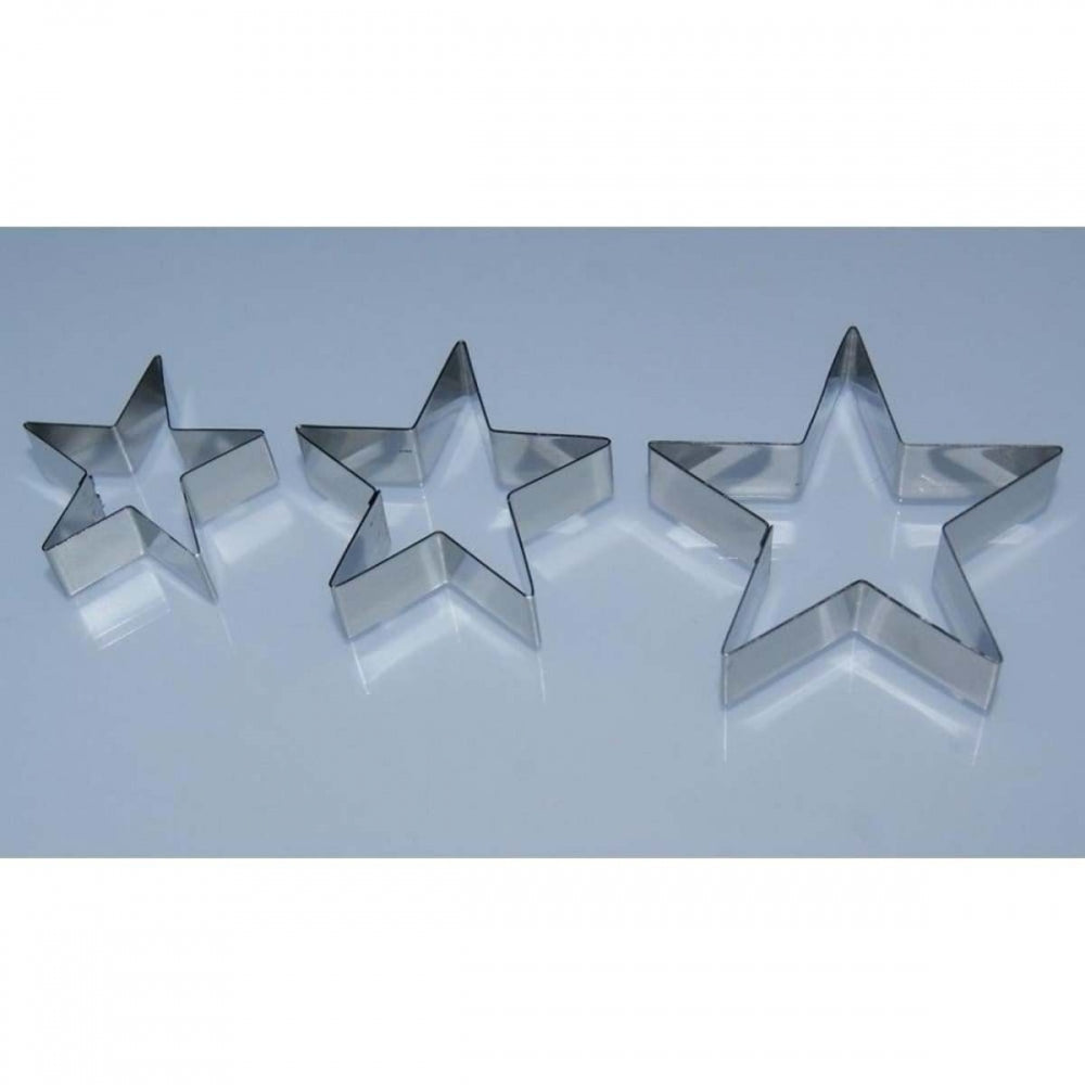 Valley Cutter Company 3 pc LARGE STAR stainless steel icing cutter set