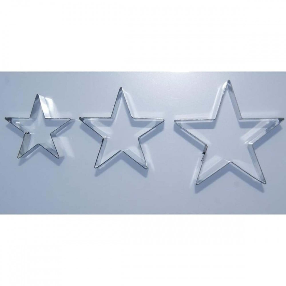 Valley Cutter Company 3 pc LARGE STAR stainless steel icing cutter set