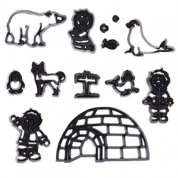 Patchwork Cutters 13 pc IGLOO icing cutter set