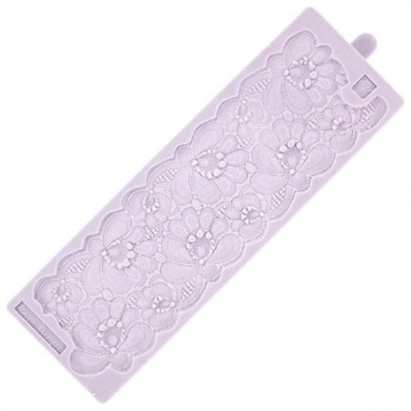 Unknown/Discontinued Amy Vintage Lace Border silicone icing sugarcraft mould