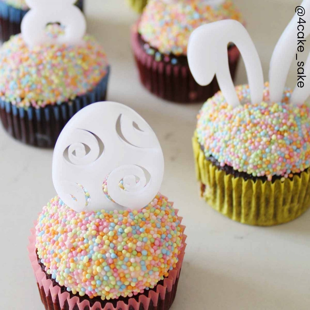 Make A Wish Easter Cupcake Toppers Set Of 6