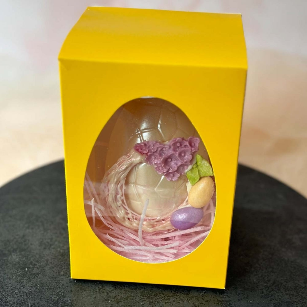 Choctastique Clear Plastic Cracked Half Easter Egg Mould