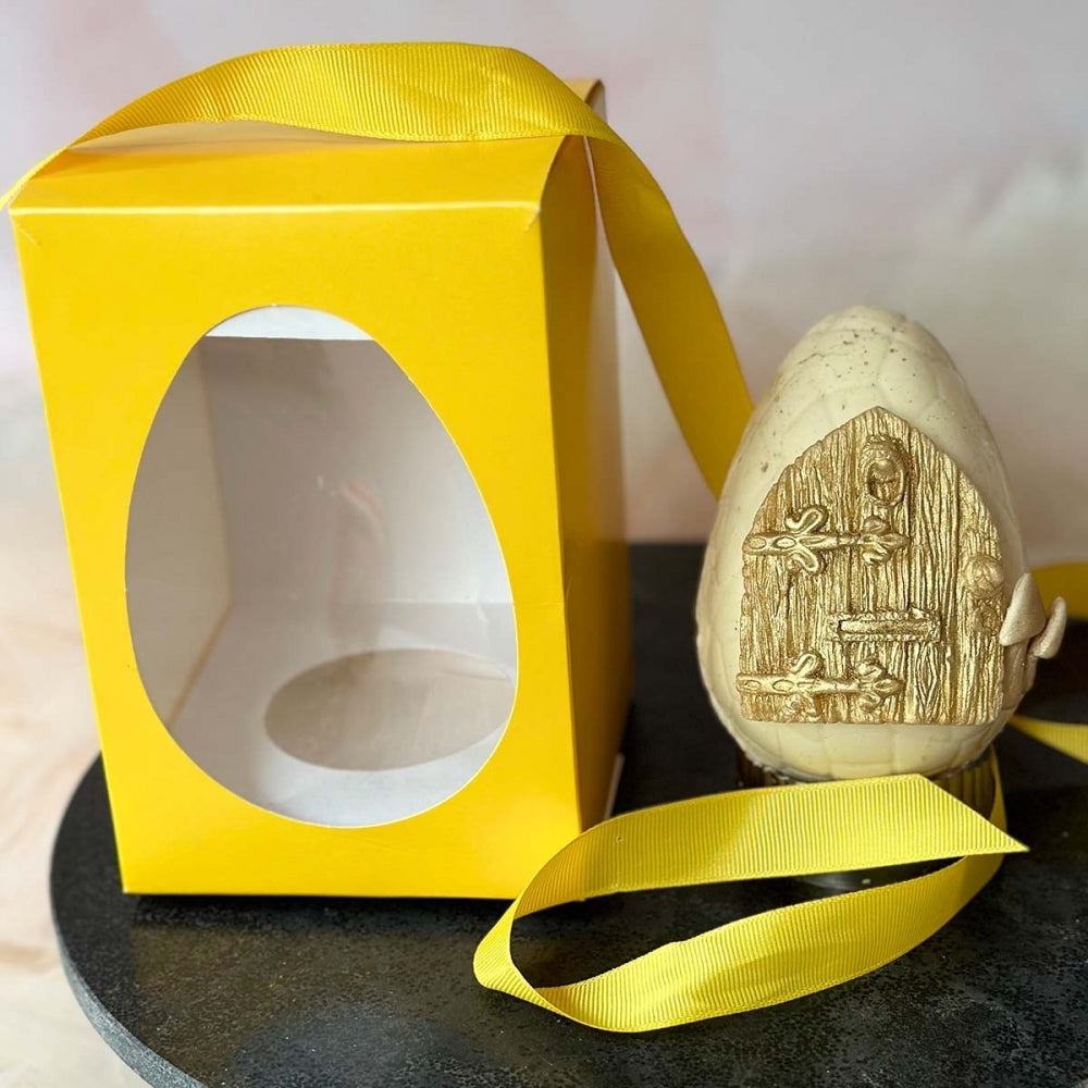 Choctastique Clear Plastic Cracked Half Easter Egg Mould