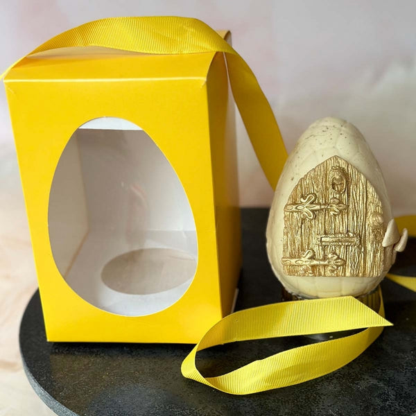 Choctastique Clear Plastic Cracked Half Easter Egg Mould