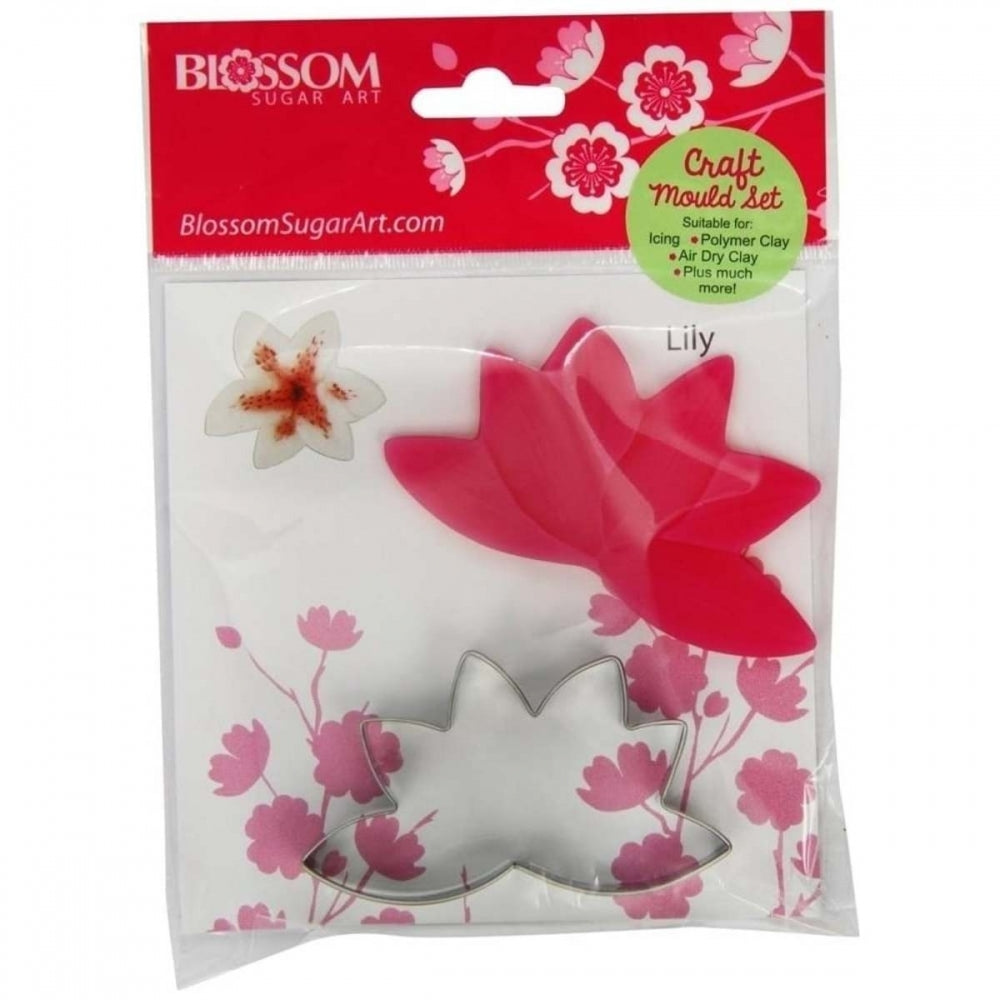 Blossom Sugar Art Lily 2 pc flower cutter & mould set