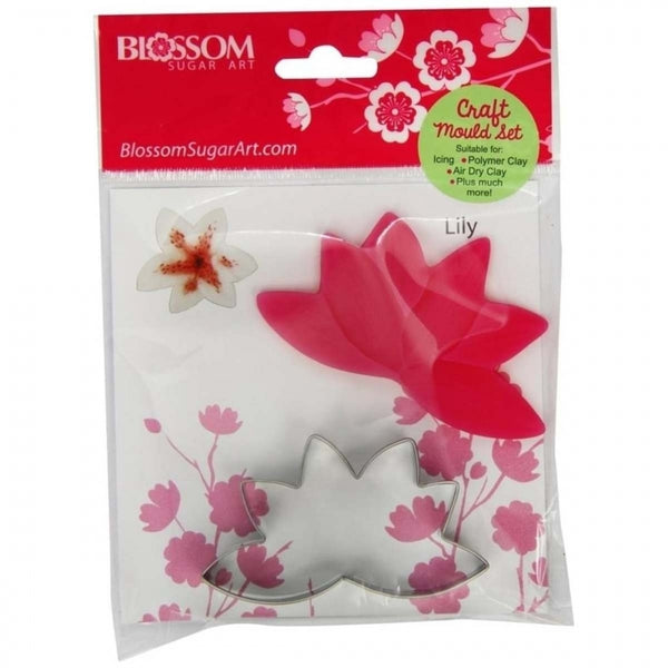 Blossom Sugar Art Lily 2 pc flower cutter & mould set