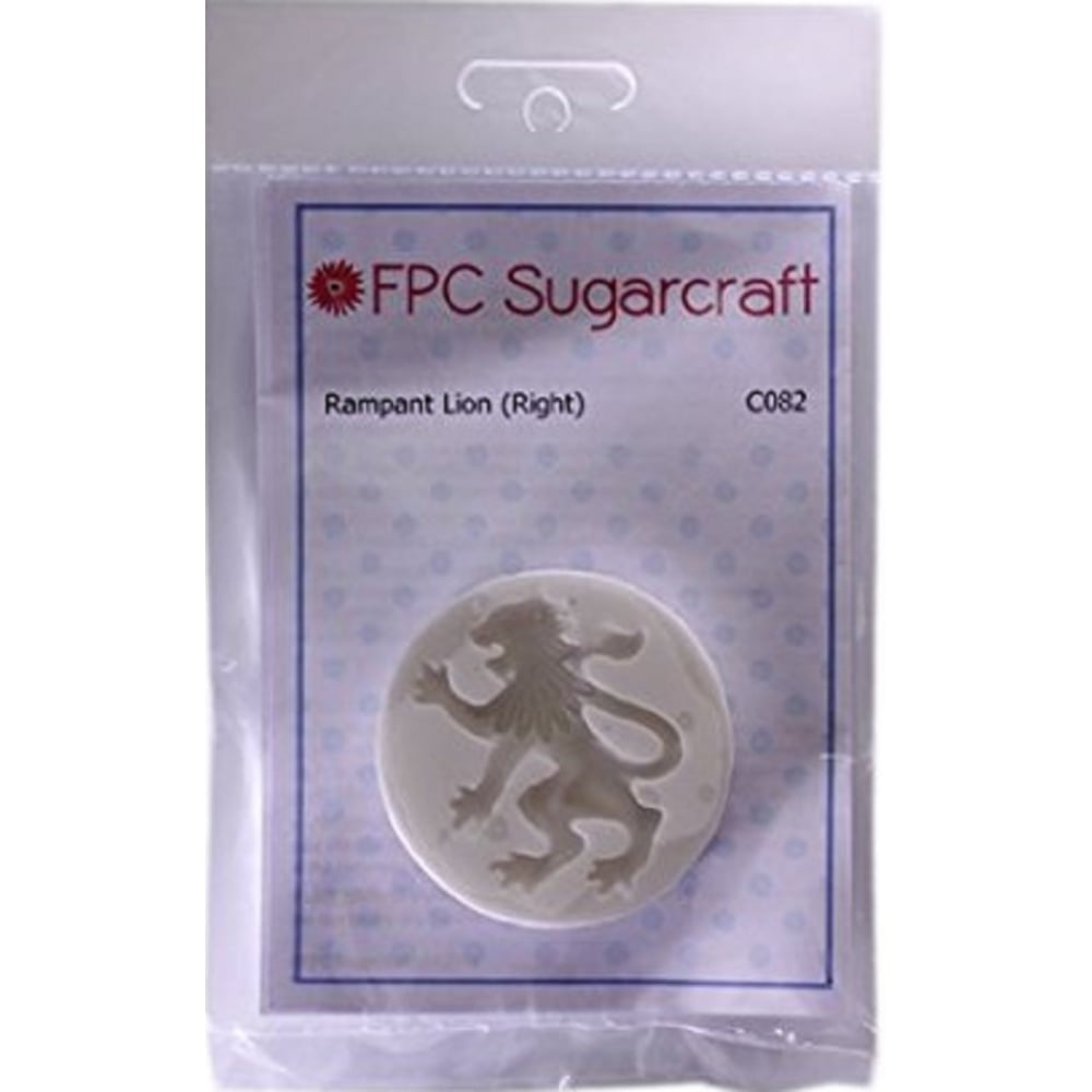 FPC Rampant Lion (left) silicone icing sugarcraft mould