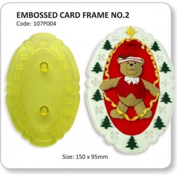 PME Embossed Oval Card Frame No 2 Icing Cutter