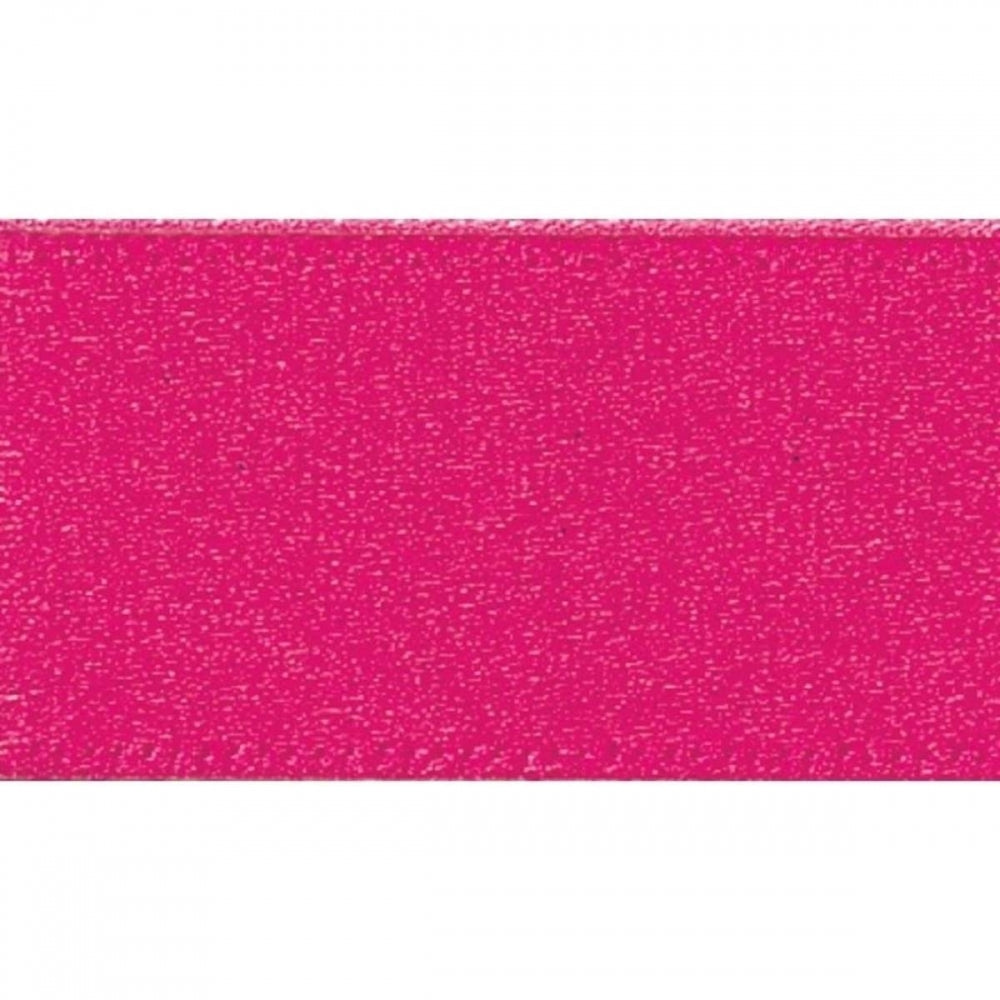 Berisfords SHOCKING PINK 25mm x 20m double face satin cake ribbon