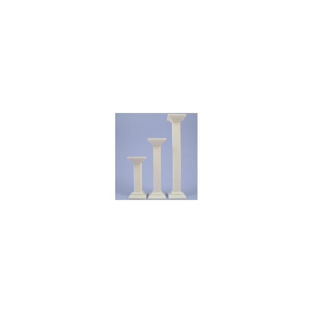 Hamilworth Single Antique White Square Pillar - 3.5 inches