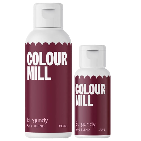 Colour Mill Burgundy - Oil Based Food Colouring (20ml - 100ml)
