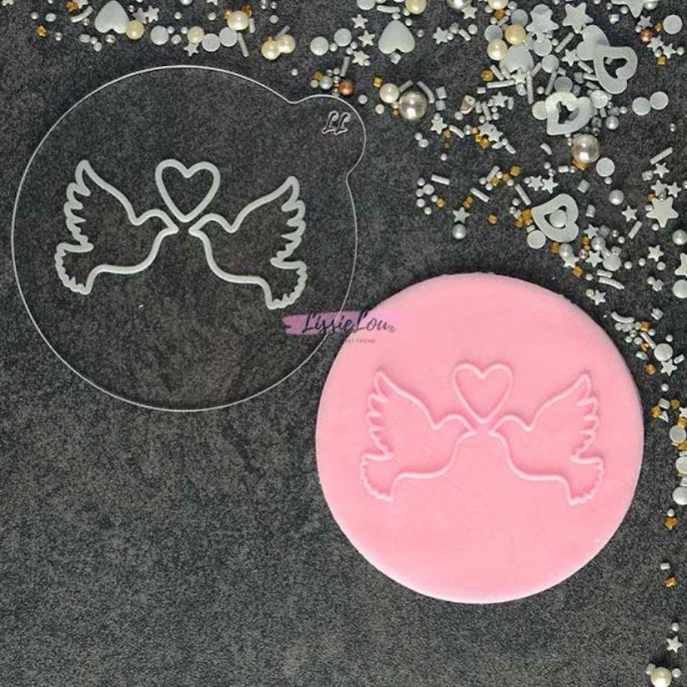 LissieLou LOVING DOVES cookie & icing embosser