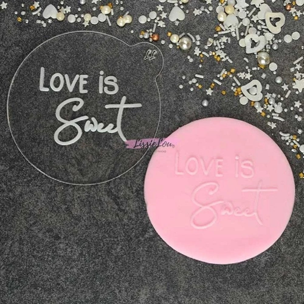 LissieLou LOVE IS SWEET cookie & icing embosser